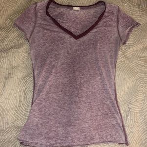 Purple v neck